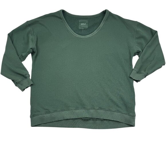 Aerie Oversized Scoop French Terry Lived-In Wash Pullover Women's Size Small - Picture 1 of 7